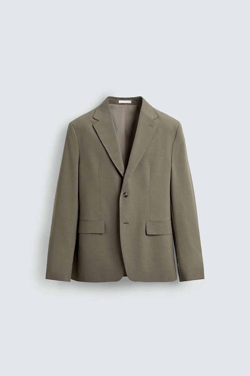 TEXTURED SUIT BLAZER