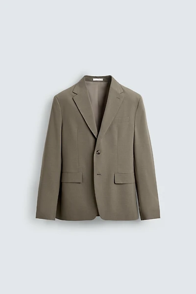 TEXTURED SUIT BLAZER