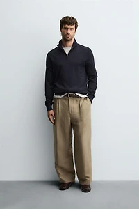 PULL 100 % LAINE COL ZIPPÉ