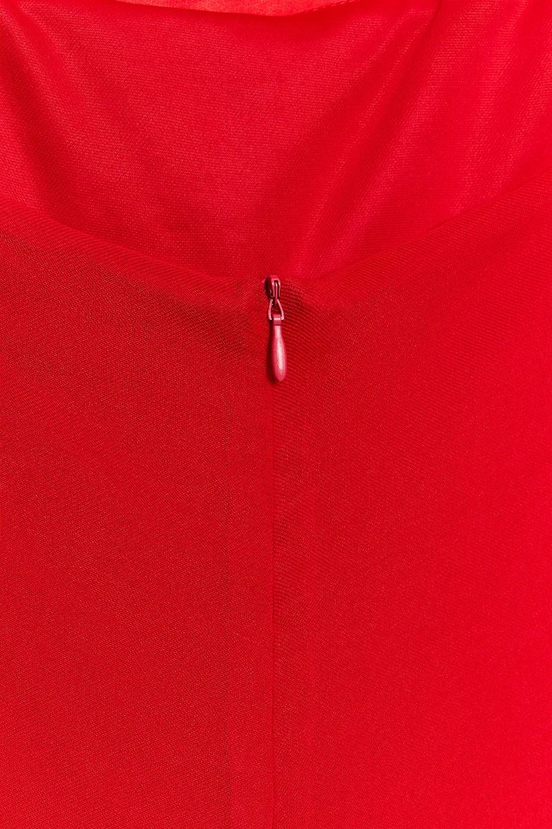 ROBE HALTER BIMATIÈRE À VOLUME