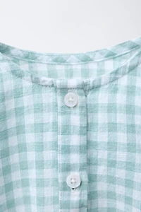 GINGHAM BODYSUIT
