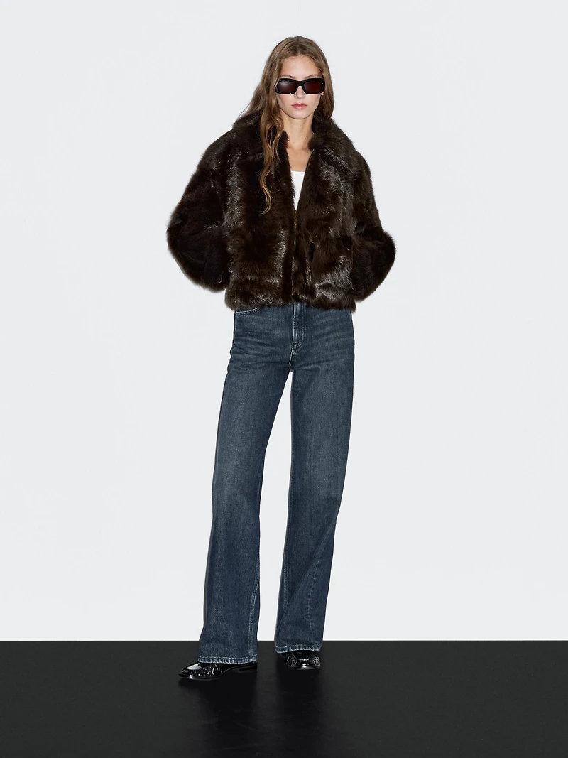 Veste courte en cuir de Toscane