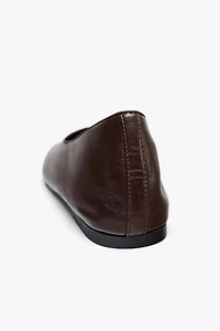 BALLERINES EN CUIR