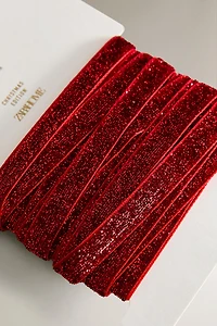 METALLIC THREAD CHRISTMAS GIFT RIBBON