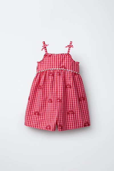 EMBROIDERED CRAB SHORT JUMPSUIT CASA LAWA X ZARA KIDS