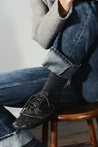 DISTRESSED LEATHER SHOES