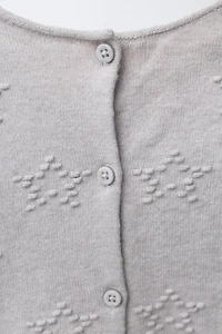 COMBINAISON LONGUE EN MAILLE AVEC ÉTOILES BRODÉES