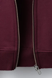 PLAIN ZIP SWEATSHIRT