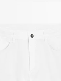 Faux jean slim texture légère