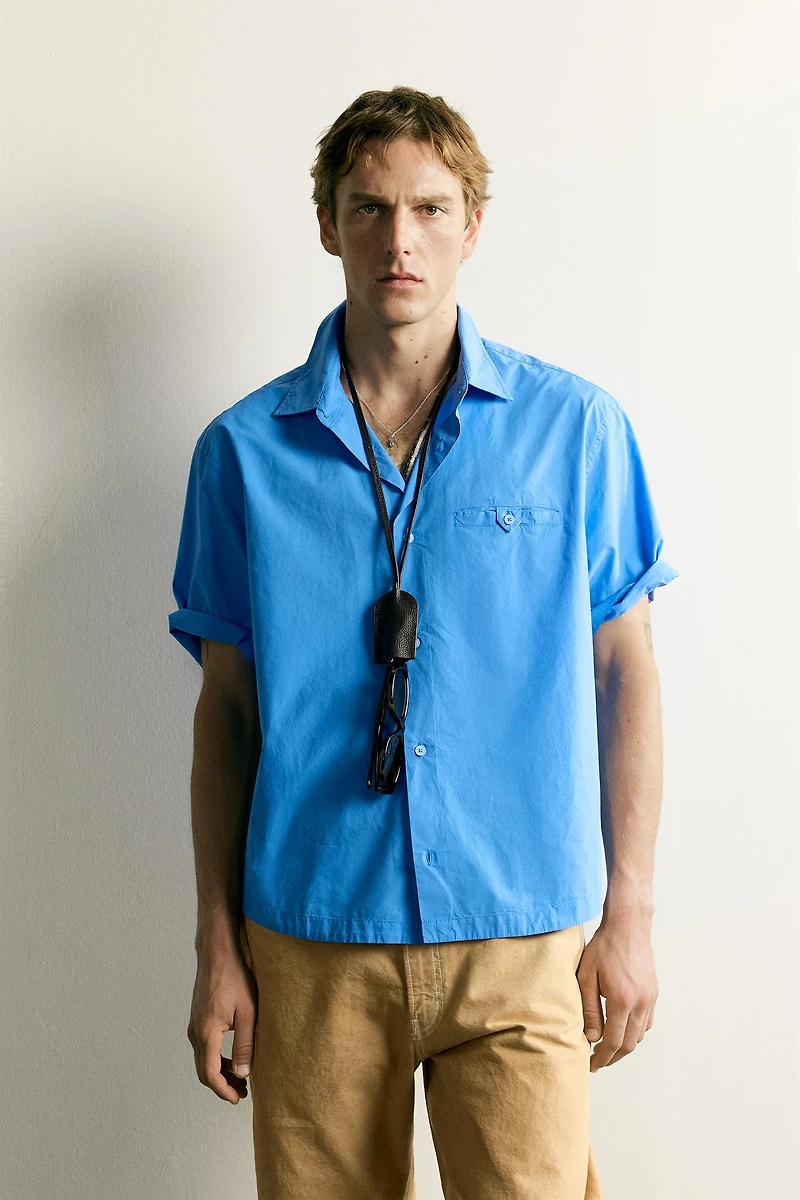 RELAXED FIT POPLIN SHIRT