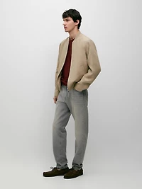 Linen bomber jacket