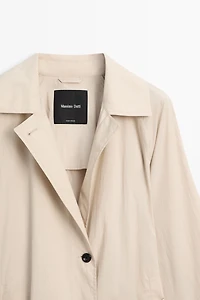 Long flowing trench coat