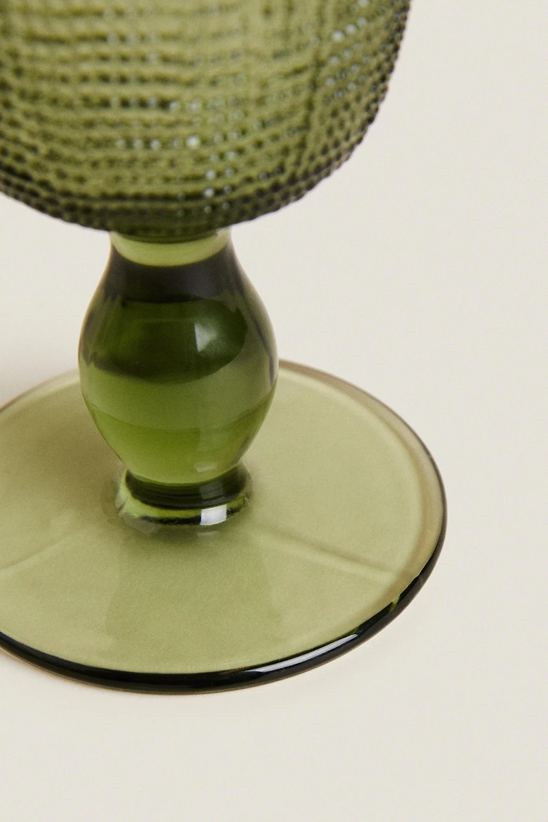 VERRE À PIED RELIEF