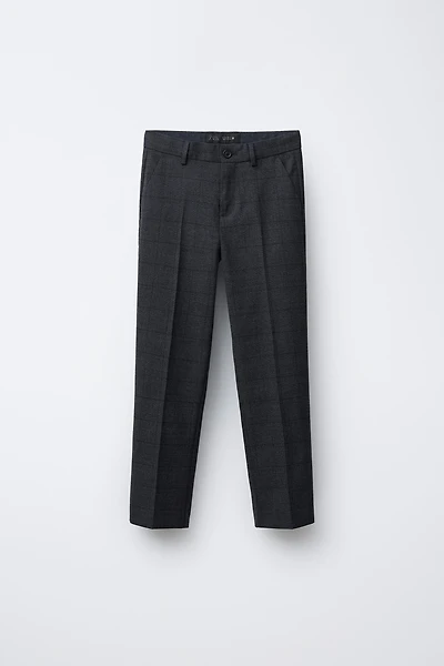 PANTALON DE COSTUME À CARREAUX