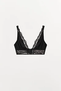 COMBINATION LACE TRIANGLE BRALETTE