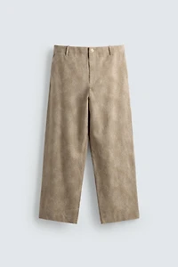 JACQUARD RELAXED FIT CHINO PANTS