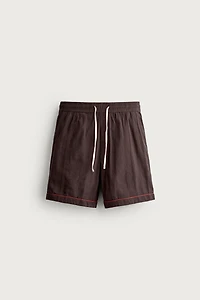 TOMATO EMBROIDERY SHORTS