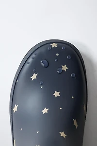 STAR PRINT RAIN BOOTS