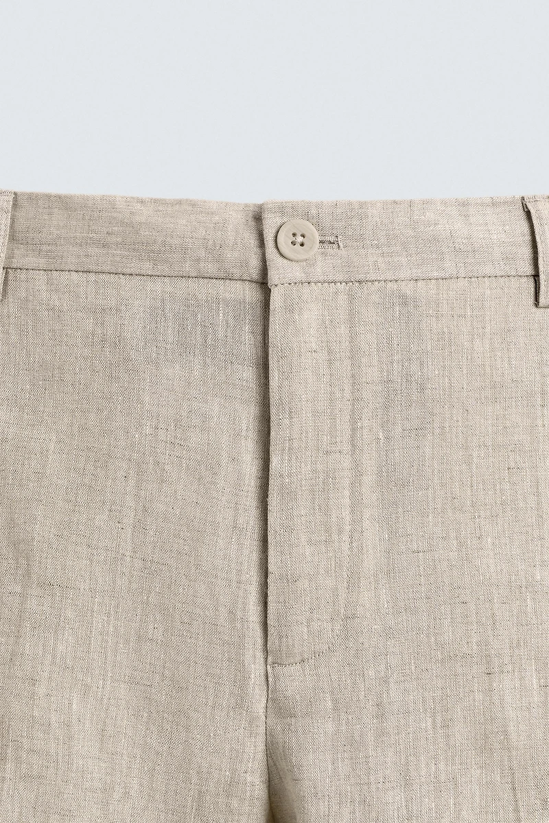 PANTALON REGULAR FIT 100% LIN