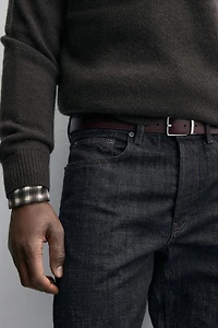 CEINTURE RÉVERSIBLE EN CUIR