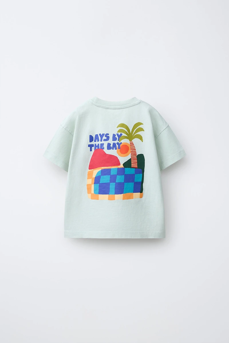 GARMENT DYE PRINTED T-SHIRT