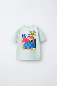 GARMENT DYE PRINTED T-SHIRT