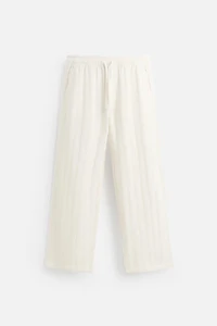 JACQUARD RELAXED FIT PANTS