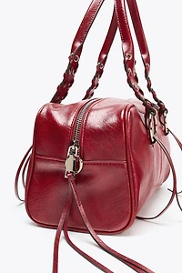 CRACKLED BOWLING BAG