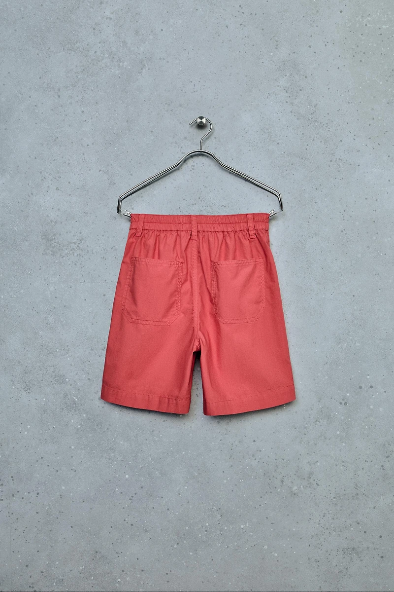 STORIESZ - POPLIN SHORTS WITH DARTS