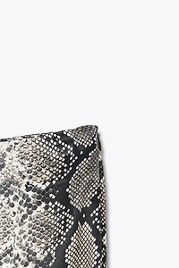 ANIMAL PRINT SATIN MIDI SKIRT