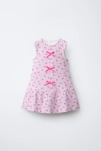 ROBE IMPRIMÉ À RAYURES ET CŒUR