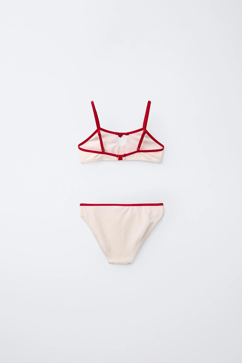 6-14 YEARS/ HEART STRUCTURE BIKINI