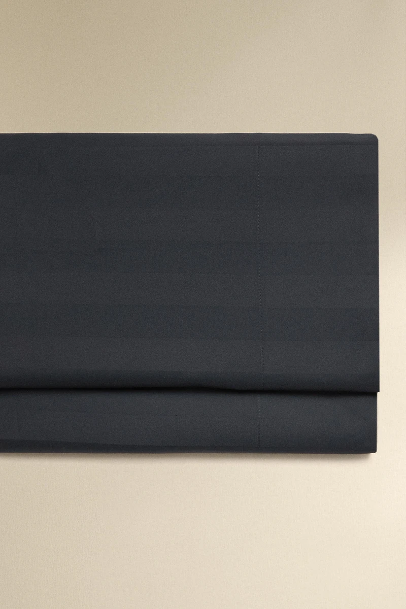STRIPED SATEEN FLAT SHEET (500 THREAD COUNT)