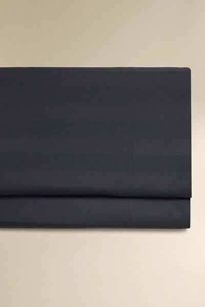 STRIPED SATEEN FLAT SHEET 500-THREAD-COUNT