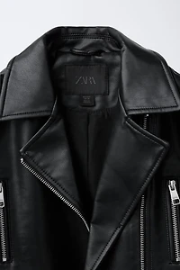 BLOUSON DE MOTARD MATIÈRE SYNTHÉTIQUE