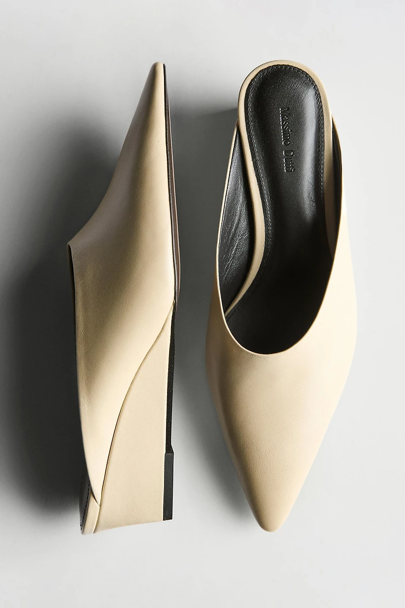 Wedge heel mules