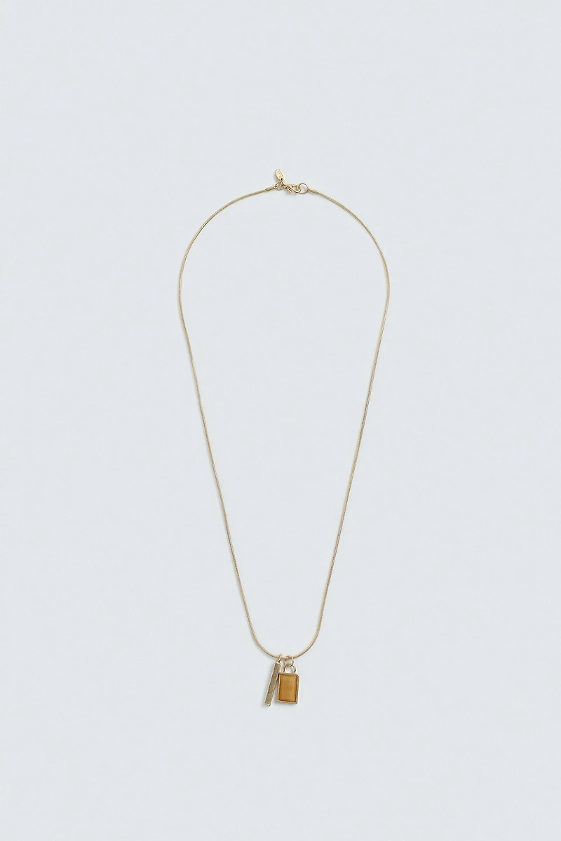 ROPE CHAIN WITH PENDANTS