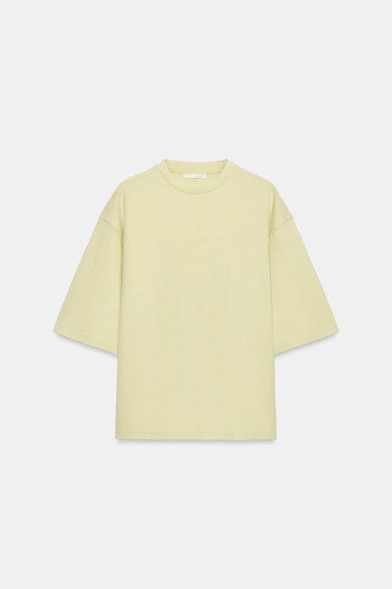 INTERLOCK SLIT T-SHIRT