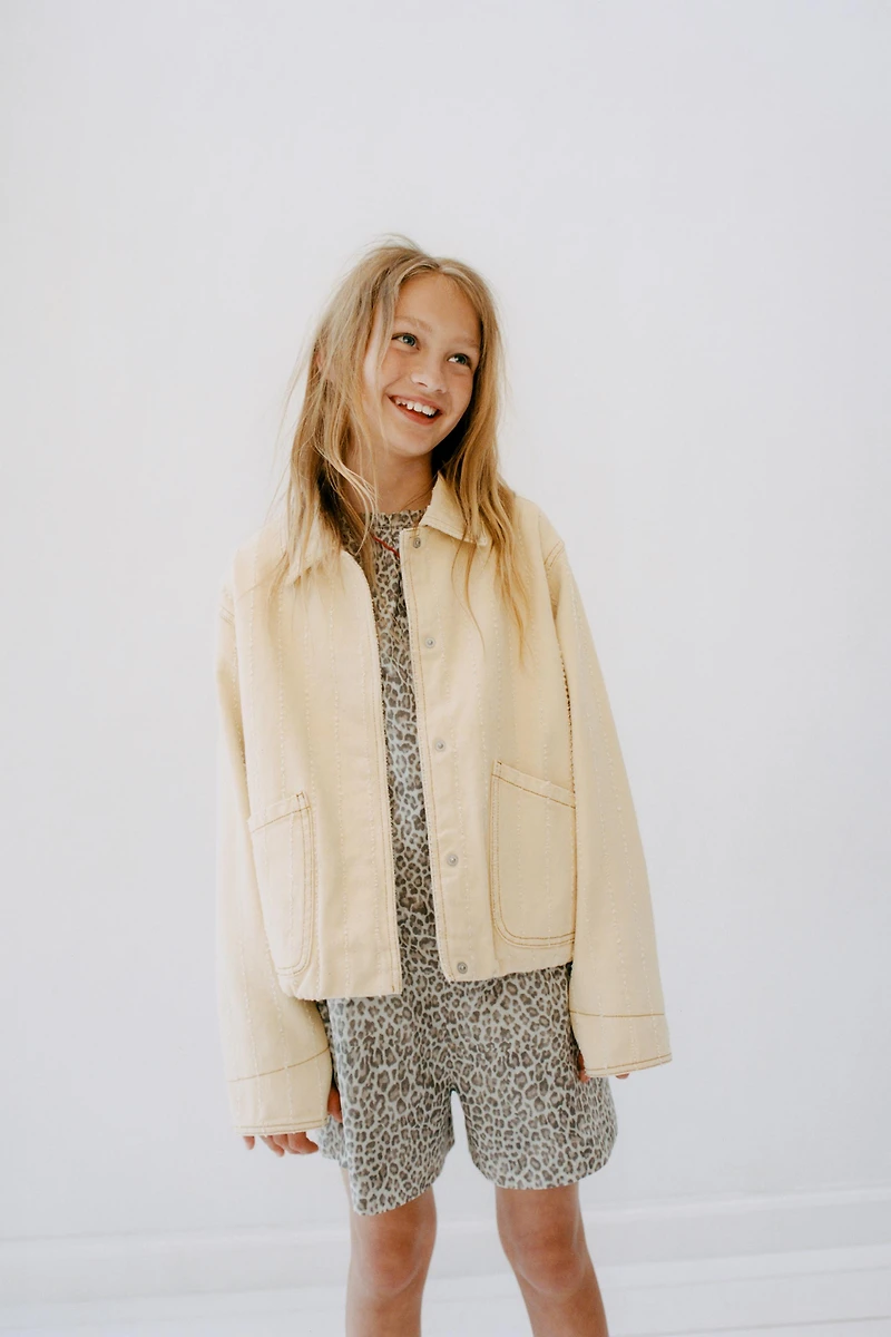FRAYED TWILL JACKET