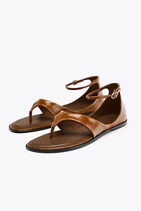 LEATHER TOE SANDALS