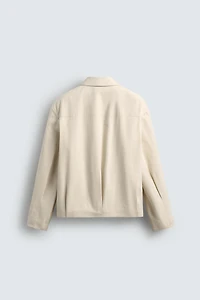 RELAXED FIT PLEATED JACKET