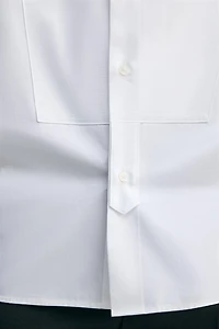 CHEMISE SLIM AVEC PLASTRON