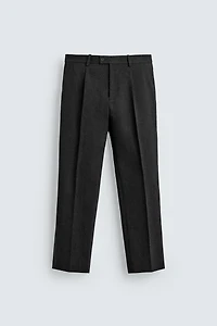 TEXTURED COTTON - WOOL PANTS LIMITED EDITION