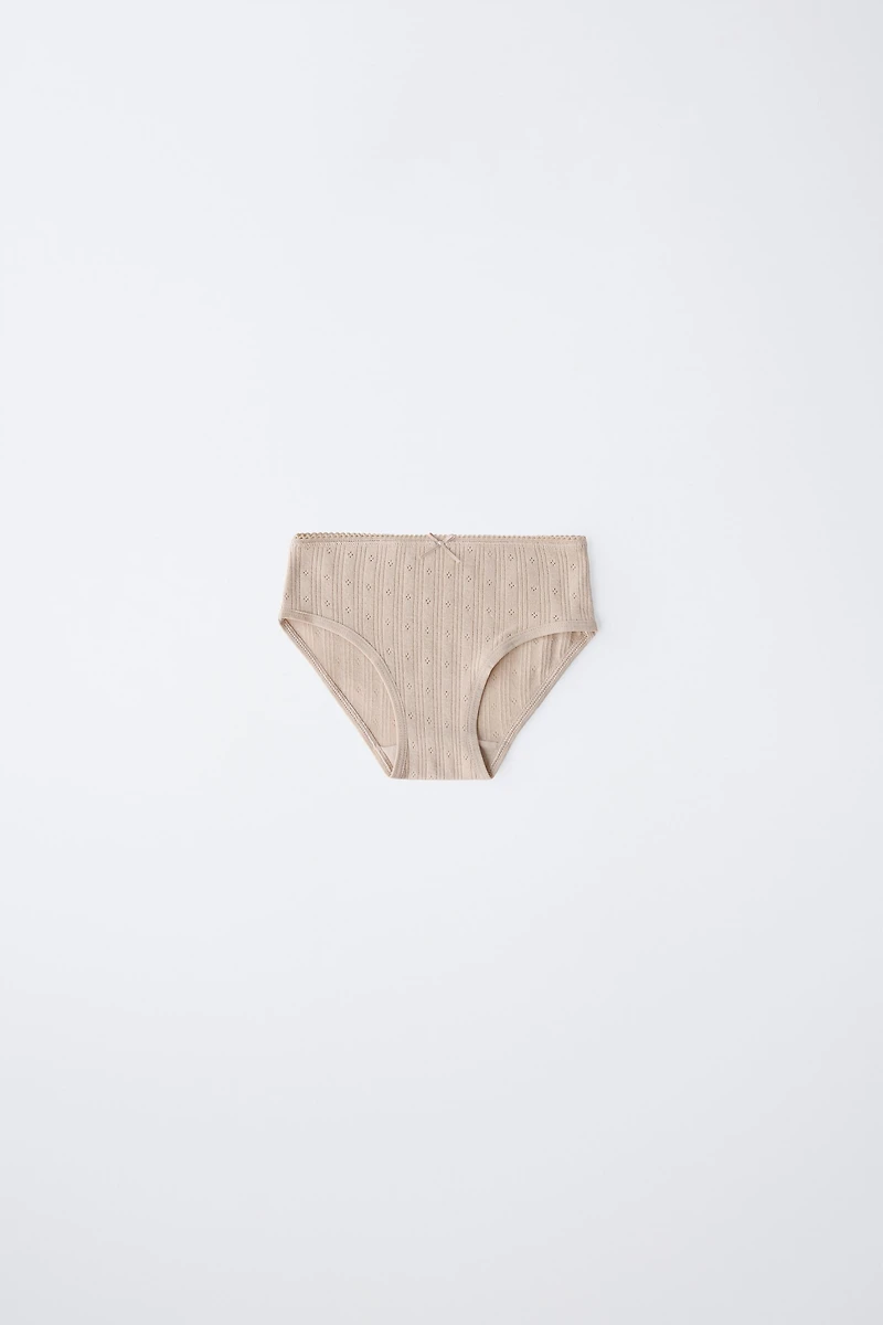 1 1/2-6 ANS/ LOT DE SIX CULOTTES IMPRIMÉES FLEURS