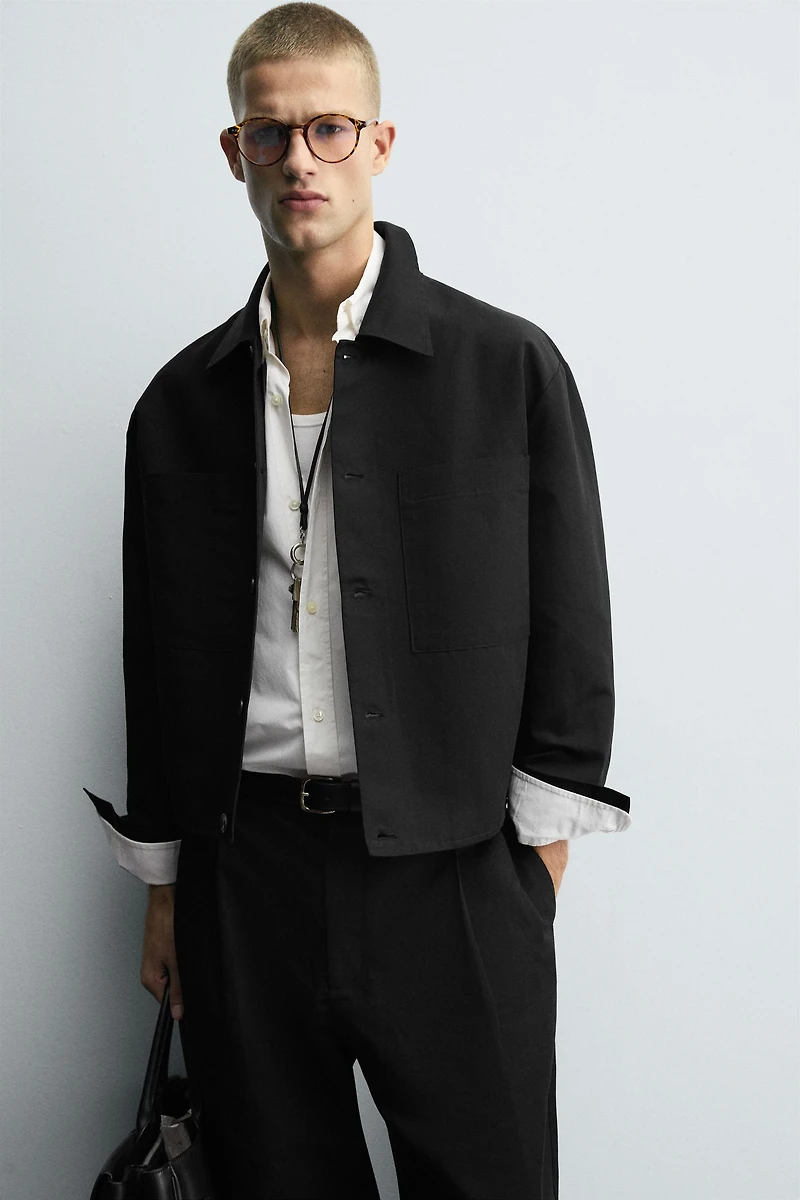 RELAXED FIT POCKET OVERSHIRT