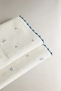 LEAF AND DOT MINICRIB SHEET SET