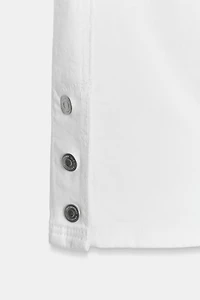 ZW COLLECTION MID-RISE CAPRI JEANS