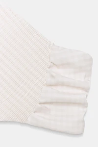 GINGHAM HALTER CROP TOP