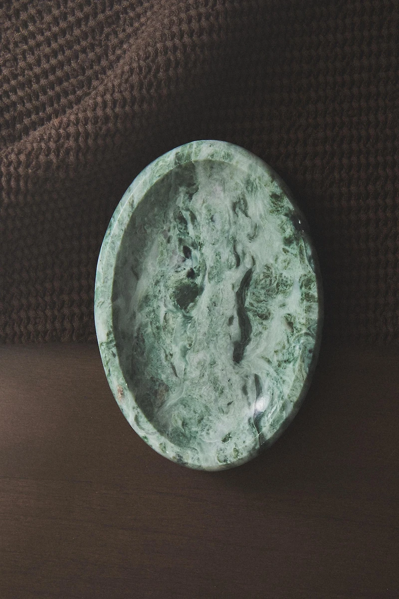 GREEN MARBLE SOAP DISH