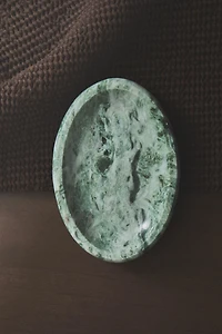 GREEN MARBLE SOAP DISH